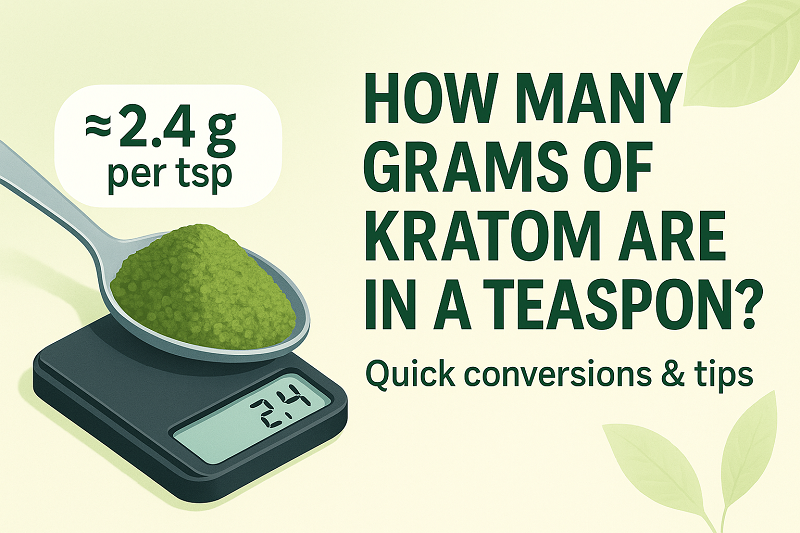  How Many Grams of Kratom Are in a Teaspoon?