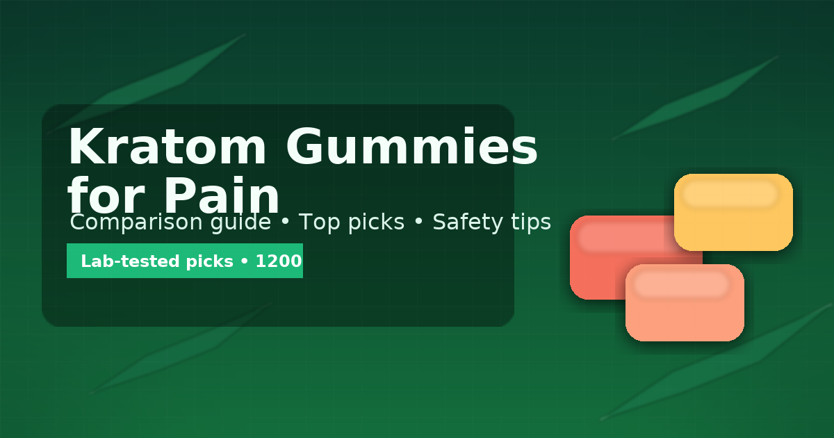 kratom gummies for pain